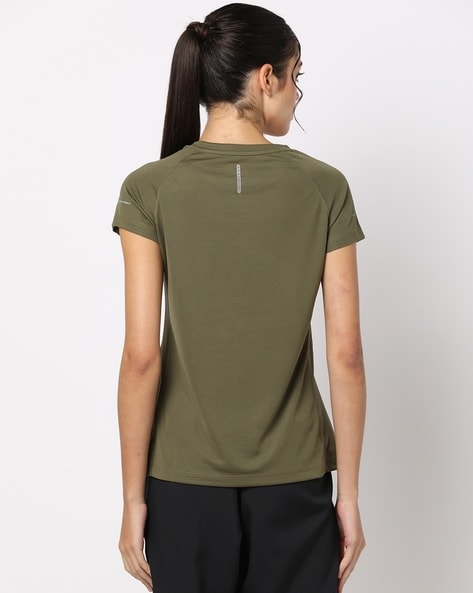 Olive green and pink nike outlet shirt