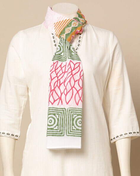 Handblock Print Cotton Stole Price in India