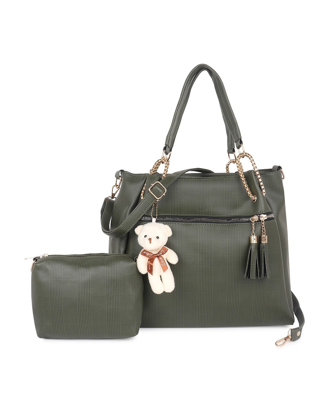 Flipkart Green And Black Purse Buy Olive Handbags For Women By