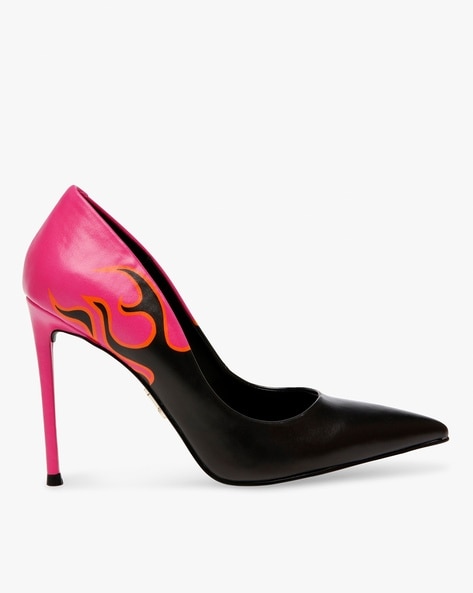 Fuchsia and hot sale black shoes