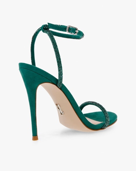 Emerald green sandal outlet heels