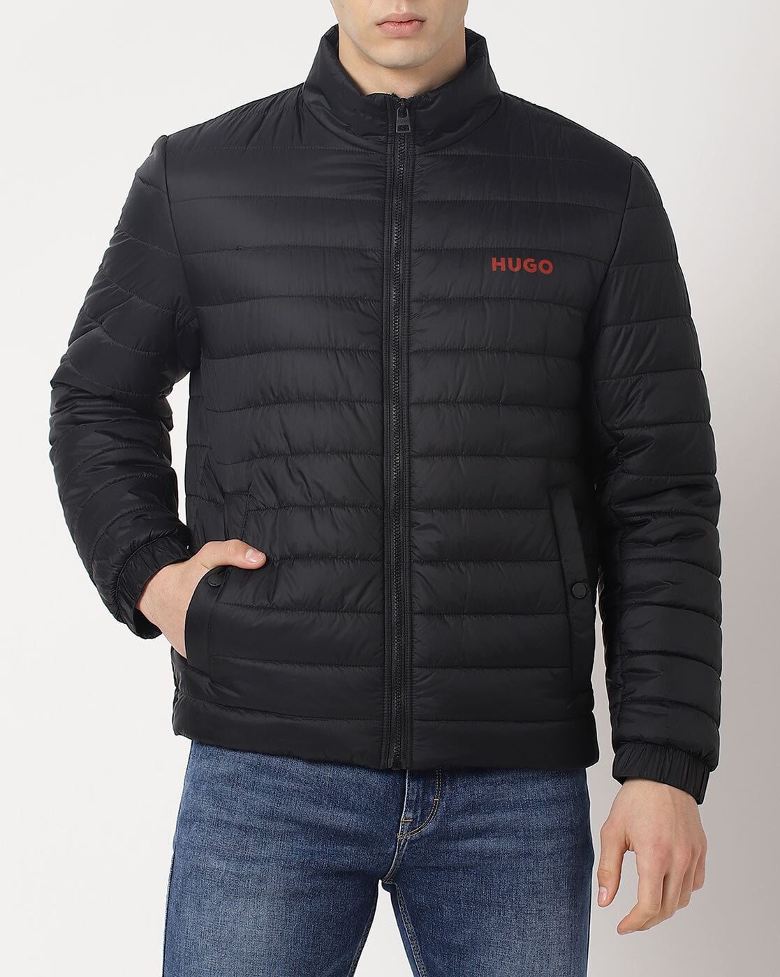 Hugo boss mens padded on sale jacket