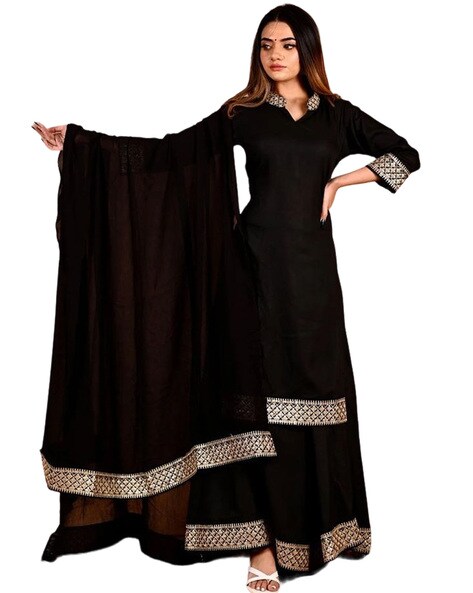Semi-Stitched Straight Dress Material Price in India