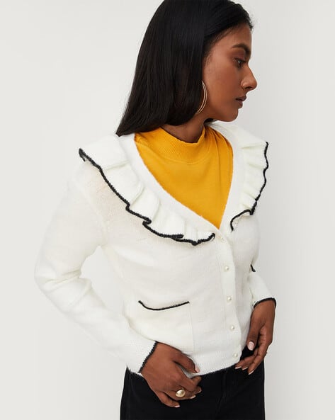 Buy Ivory Sweaters u0026 Cardigans for Women by MAX Online | Ajio.com