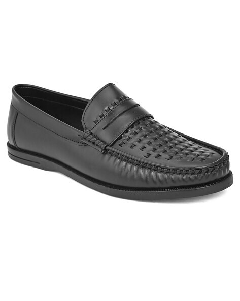 Low-Tops Round-Toe Loafers