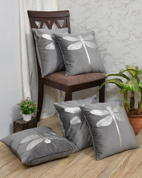 Grey butterfly cushions hotsell