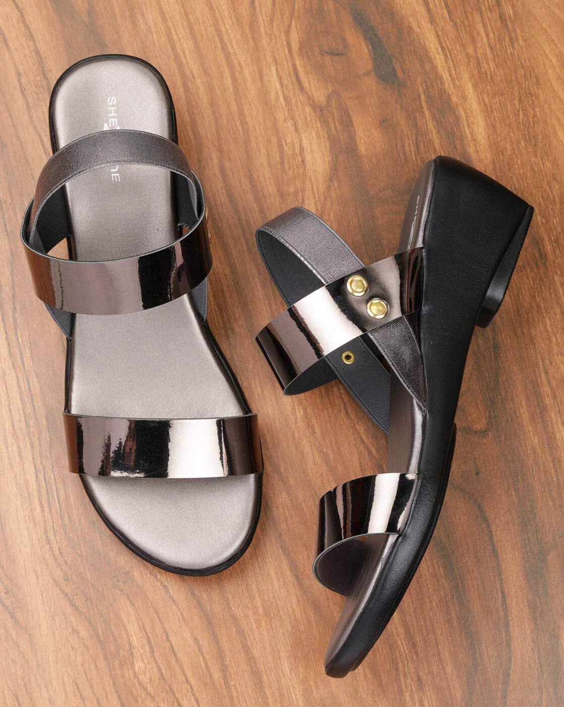 grey sandals
