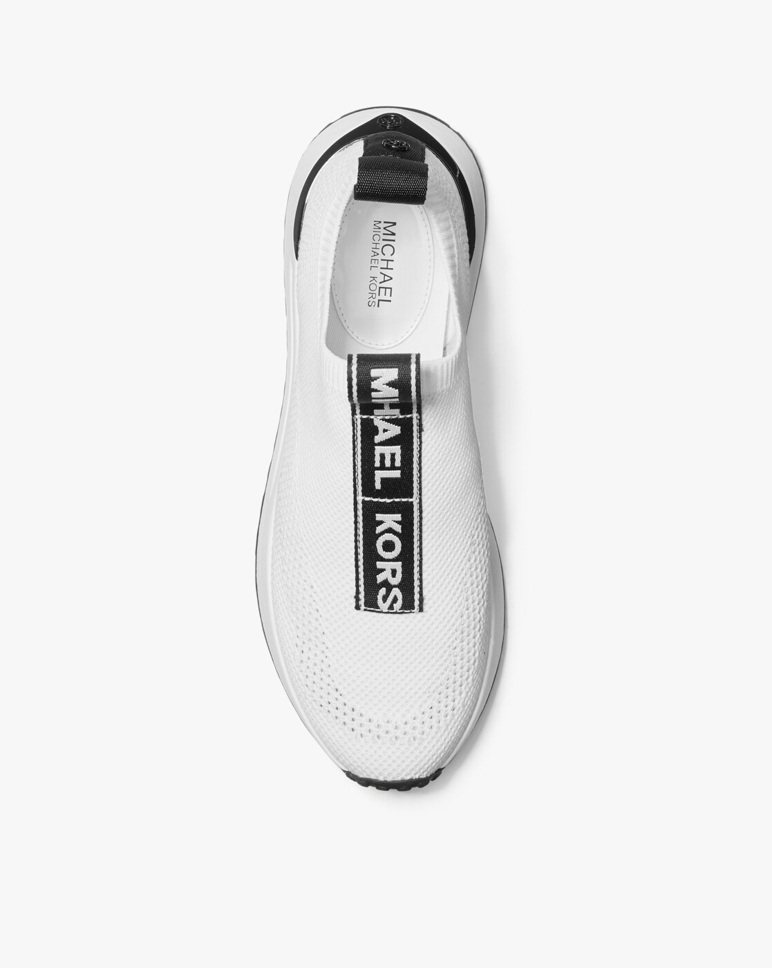 Buy Michael Kors Bodie Logo Tape Mesh Slip-On Trainers | White Color Women  | AJIO LUXE