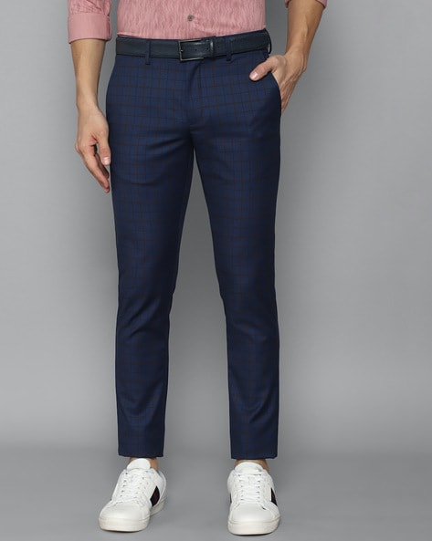 Buy JEENAY Synthetic Formal Pants for Men | Mens Fashion Wrinkle-free  Stylish Slim Fit Men's Wear Trouser Pant for Office or Party - 30 US, Navy  Blue Online at Best Prices in