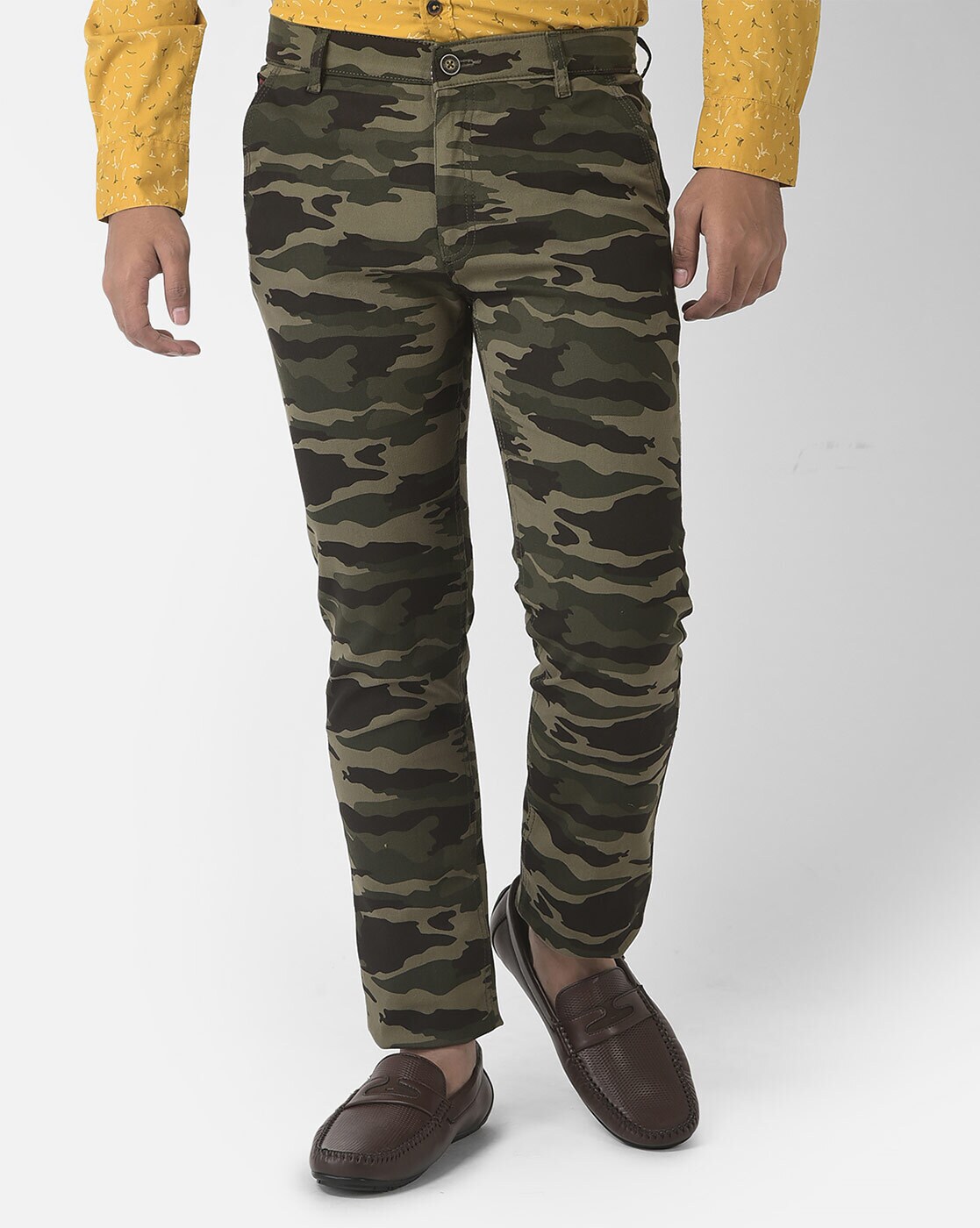 Camouflage slim casual on sale pants