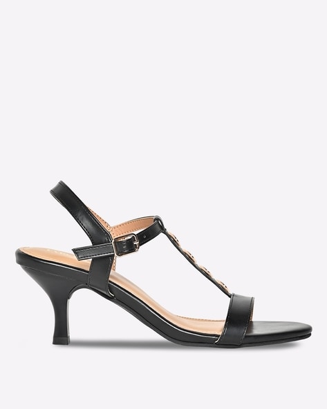 Buy Black Heeled Sandals for Women by Fyre Rose Online Ajio