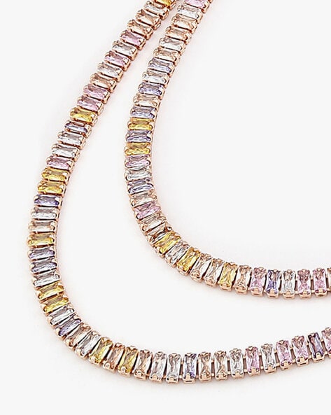 A VINTAGE BAGUETTE DIAMOND LINE NECKLACE, 1960S Cent… | Drouot.com