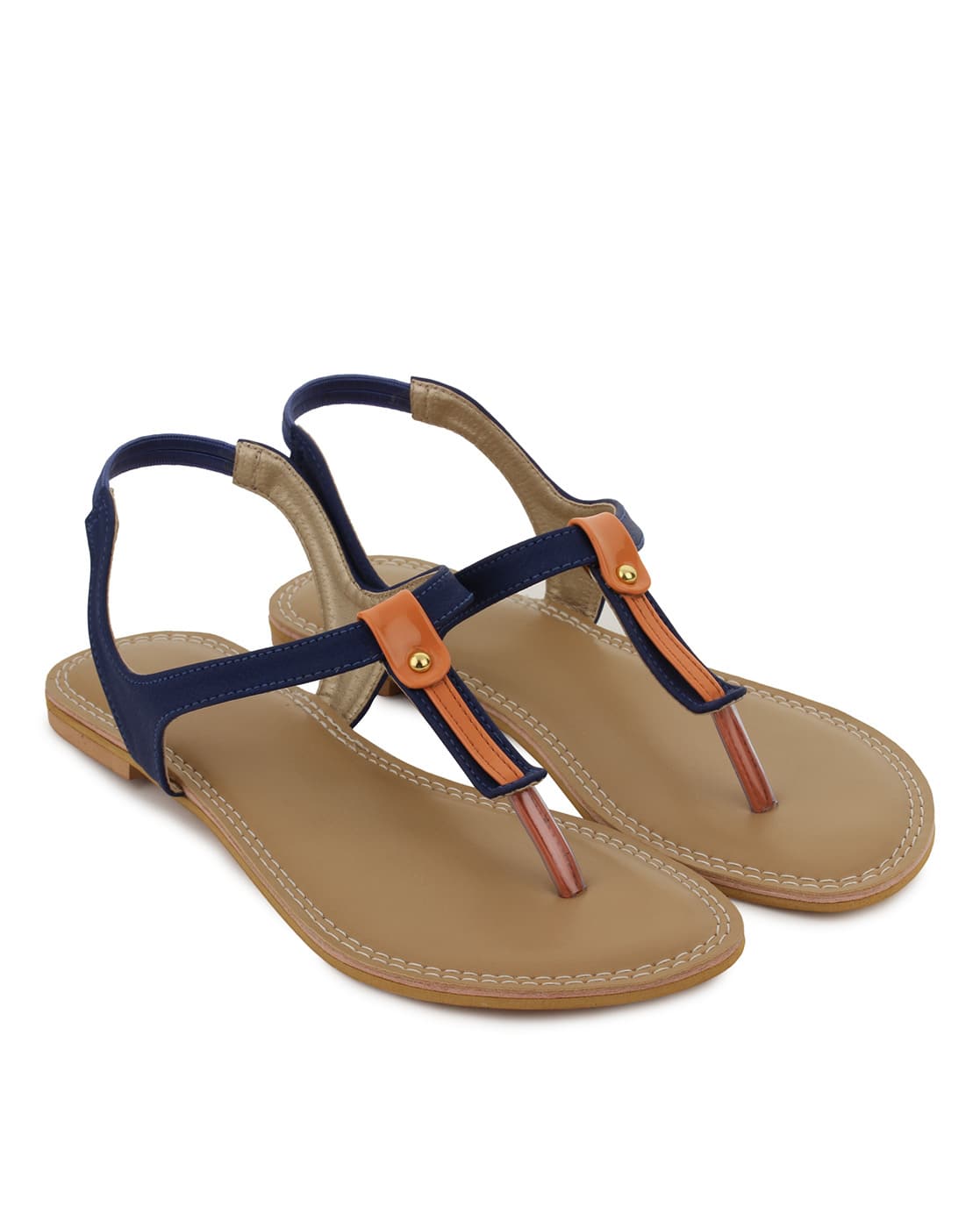 Buy Blue Flat Sandals for Women by SHEZONE Online | Ajio.com