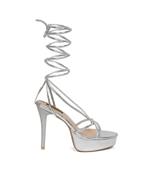 Silver high heel gladiator sandals new arrivals