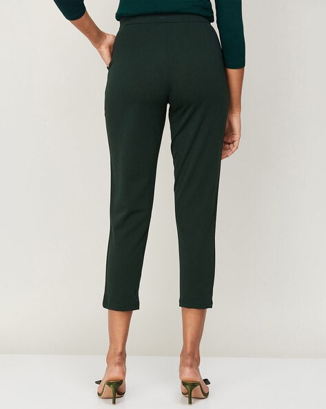 Buy Wine Trousers & Pants for Women by CODE BY LIFESTYLE Online | Ajio.com