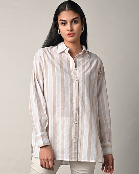 Off white striped clearance shirt