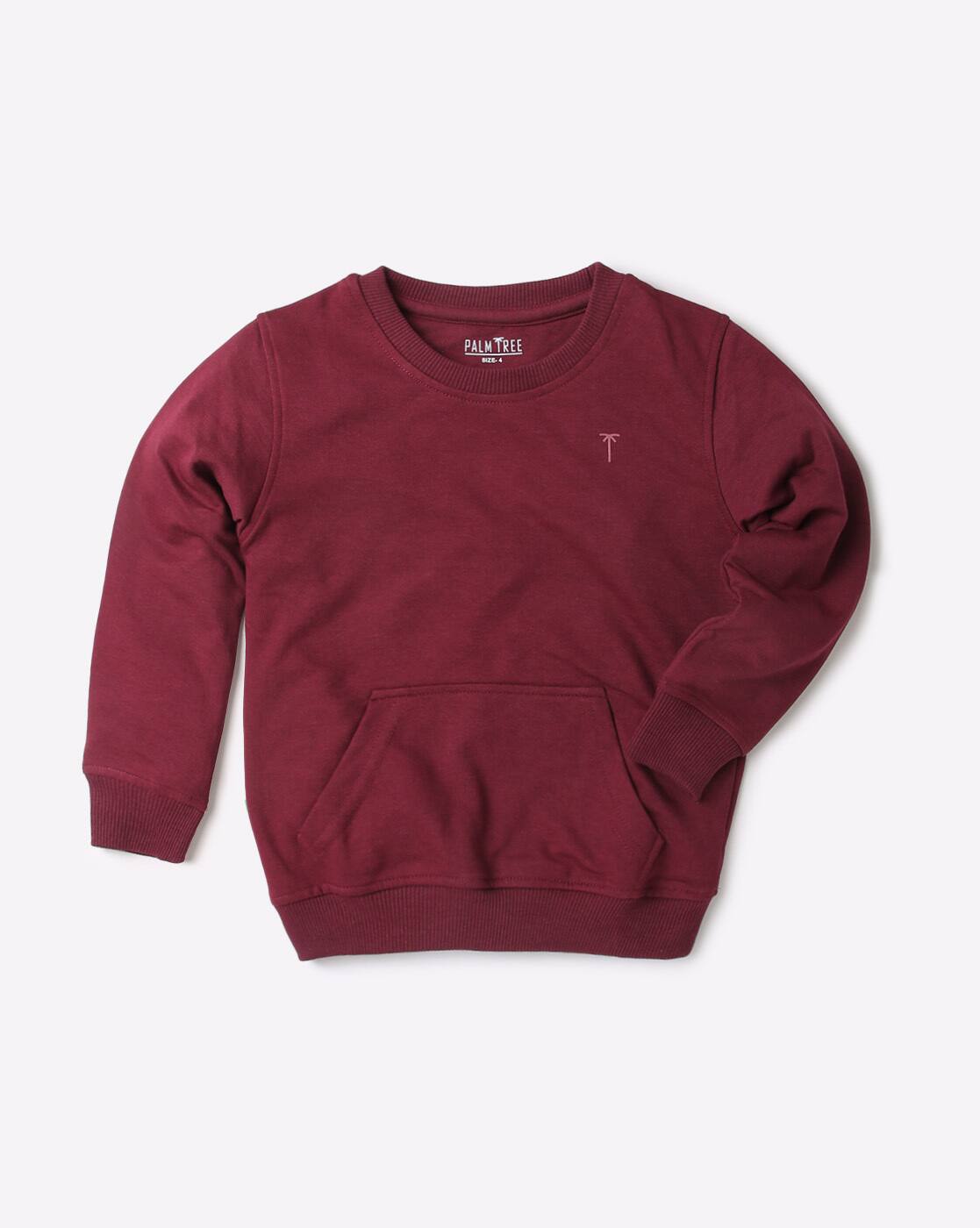 Buy Wine Sweatshirts u0026 Hoodie for Boys by GINI u0026 JONY Online | Ajio.com