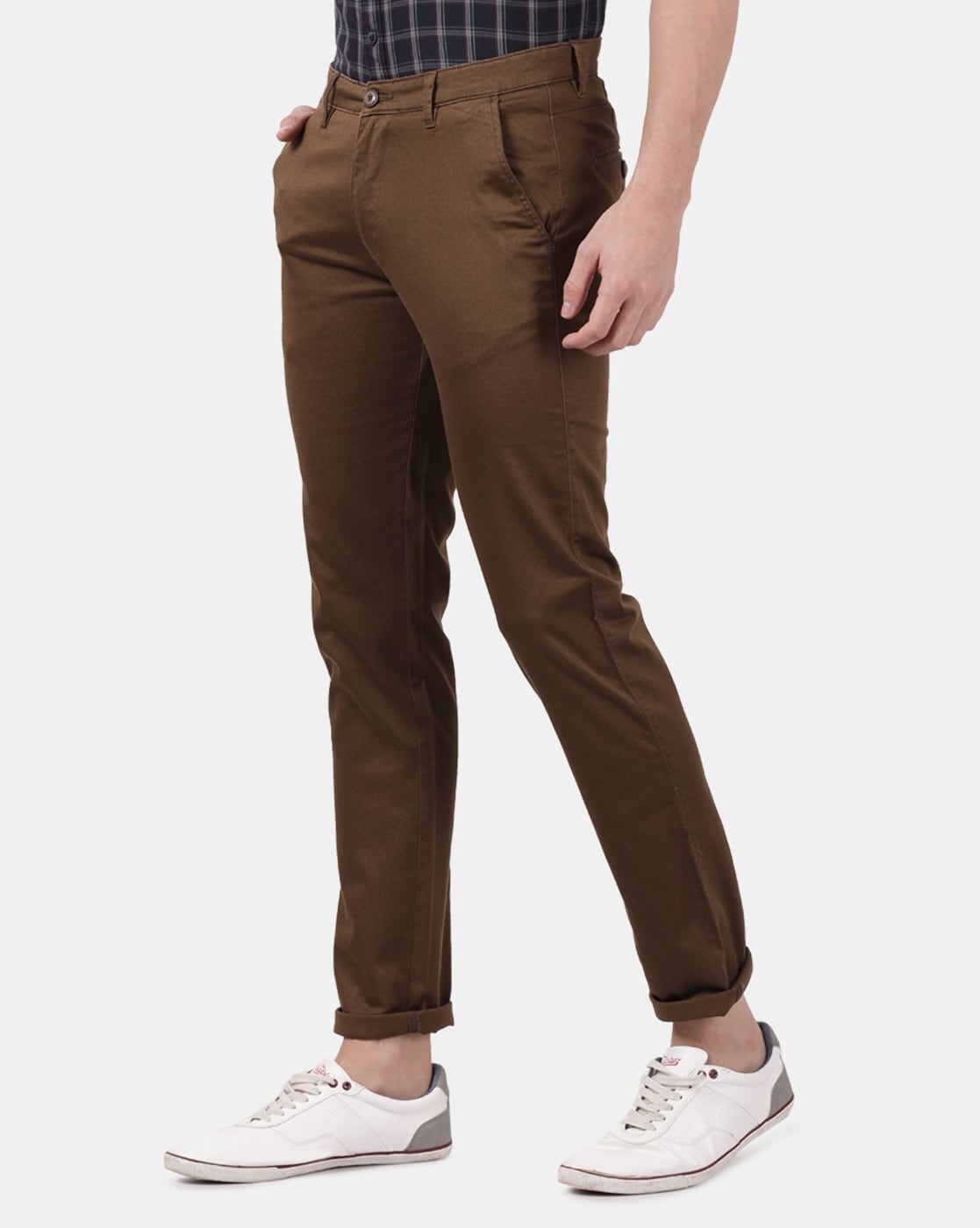 Casual Brown Solid Shirt - Maker