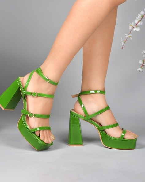 Fahison Girls Heeled Sandals 2023 Cheap Prcie Green Leather Peep Tor Lace  up Sandals - China Leather Sandals and Lady Sandals price |  Made-in-China.com