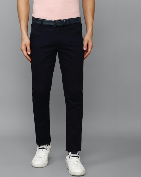 Buy LOUIS PHILIPPE Black Mens Slim Fit Self Printed Formal Trousers |  Shoppers Stop