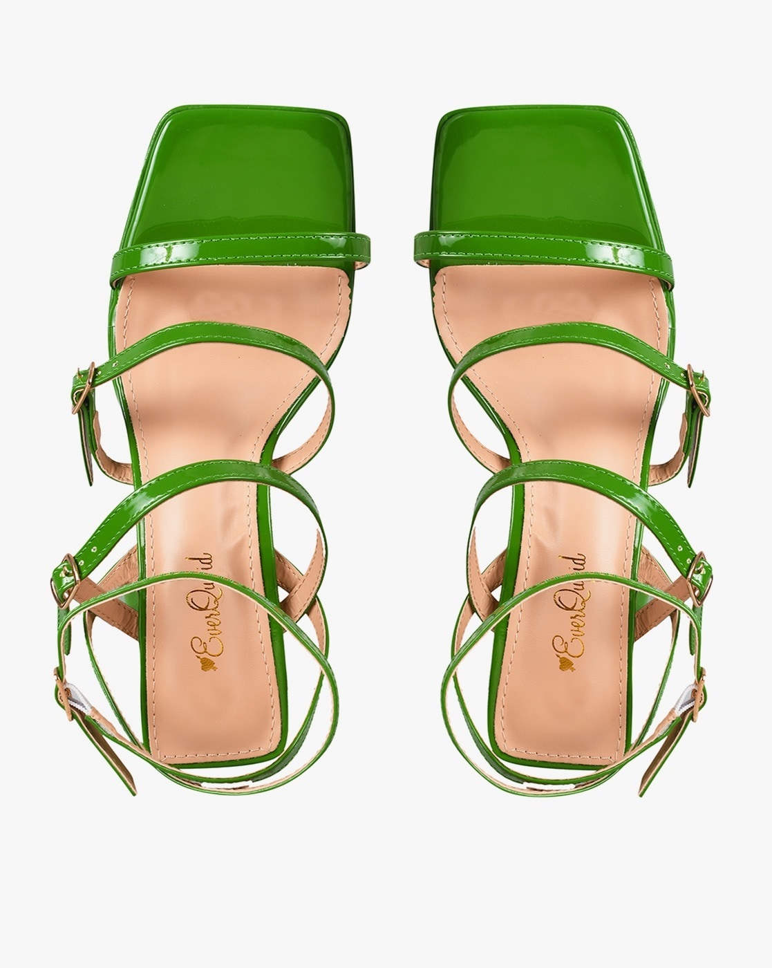 Gianvito Rossi - Green Leather Strappy Sandal, 55mm