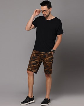 Buy Brown Shorts & 3/4ths for Men by VOLUME ZERO Online 