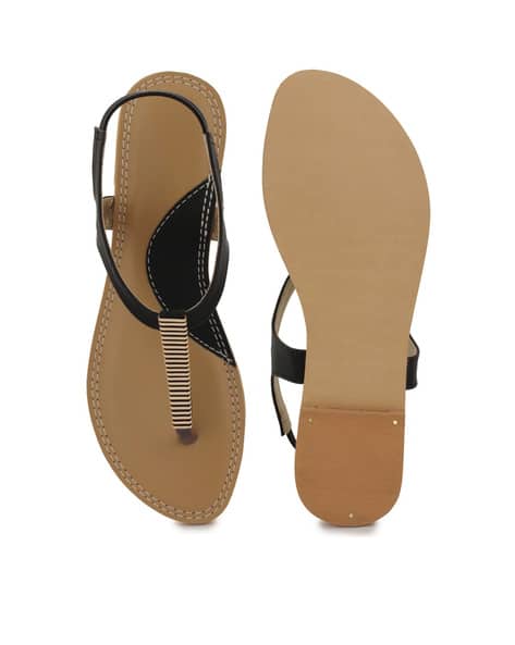 Black Flat Daily Wear Flat Sandals Daily Use Wali Chappal Chappal