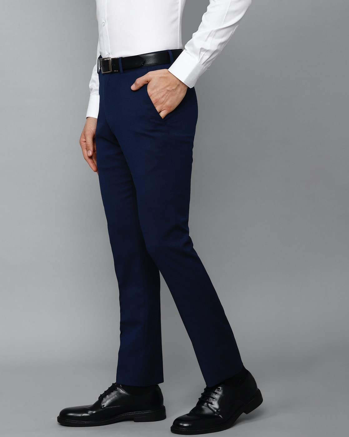 Buy Navy Trousers & Pants for Men by LOUIS PHILIPPE Online