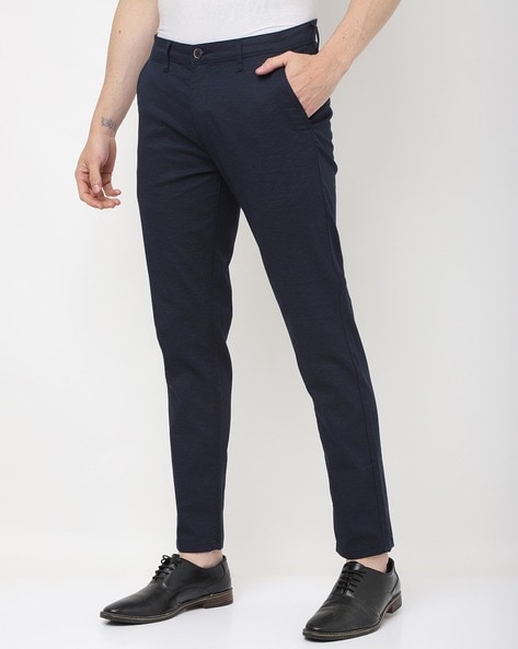 LOUIS PHILIPPE Men Textured Slim Tapered Fit Formal Trousers | Lifestyle  Stores | Kondapur | Hyderabad