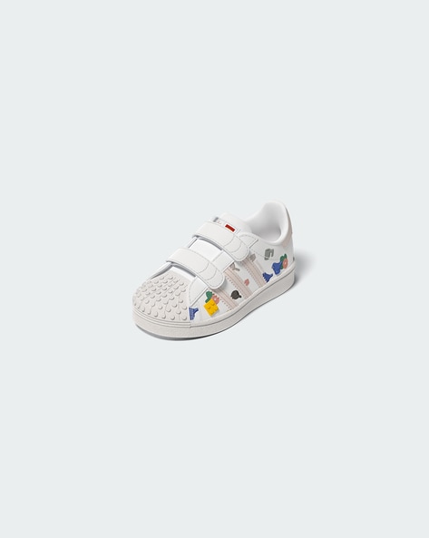 Superstar slip cheap on kids white