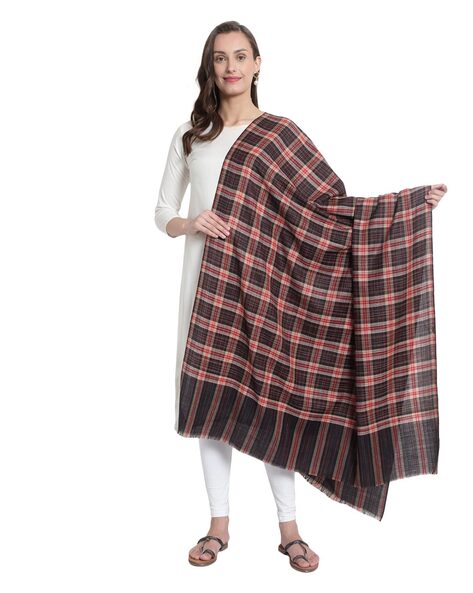 Checkered Woolen Shawl Price in India