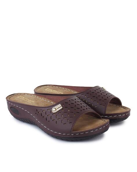 Buy Brown Flat Sandals for Women by SHEZONE Online | Ajio.com