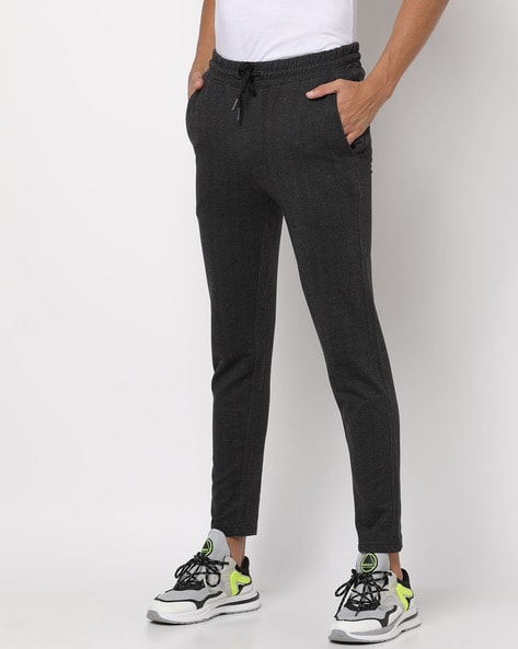 Men Regular Fit Straight Track Pants