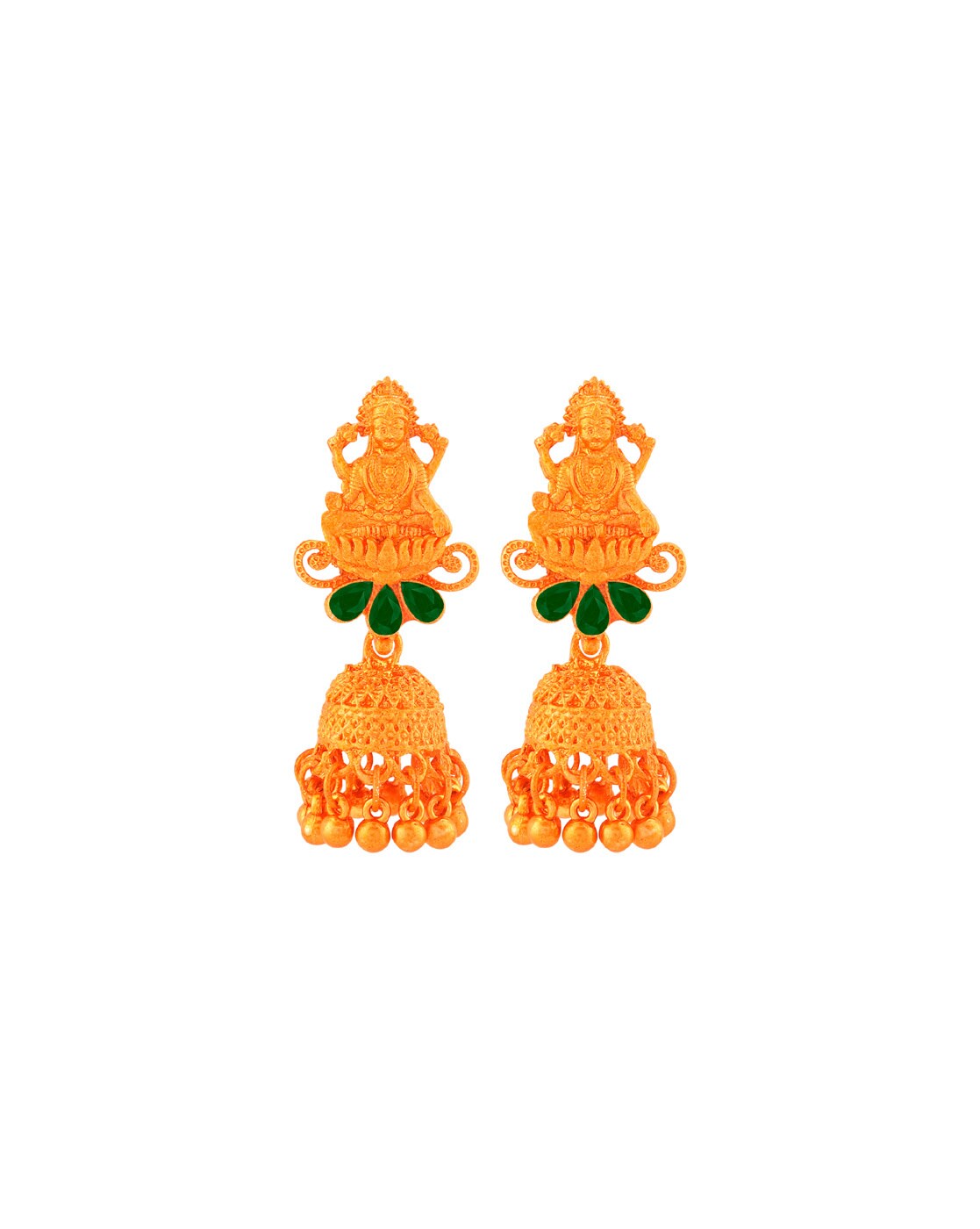 MJR 8088082718 | Jhumka designs, Pretty gold necklaces, Big earrings gold