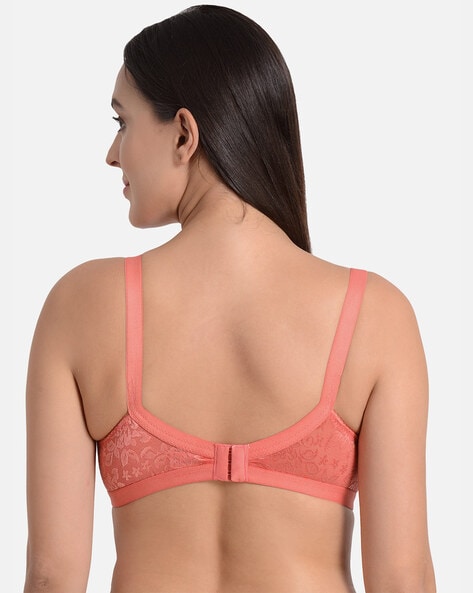 Buy Mod & Shy Self Design Non Padded Everyday Bra - Pink Online