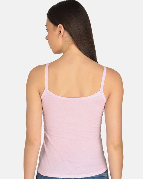 Buy Red Rose Cotton Camisole - White at Rs.336 online