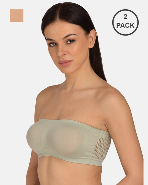 Buy online Set Of 2 Solid Tube Bra from lingerie for Women by Mod & Shy for  ₹859 at 59% off