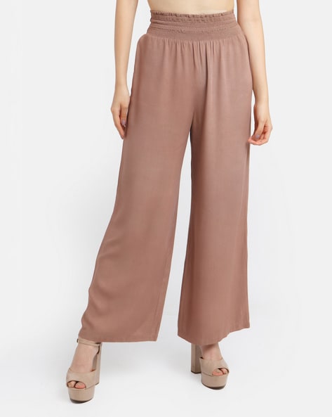 Buy Buy That Trendz M to 6XL Cotton Viscose Loose Fit Flared Wide Leg  Palazzo Pants for Women's Light Skin Chocolate Brown Combo Pack of 2 Large  at Amazon.in
