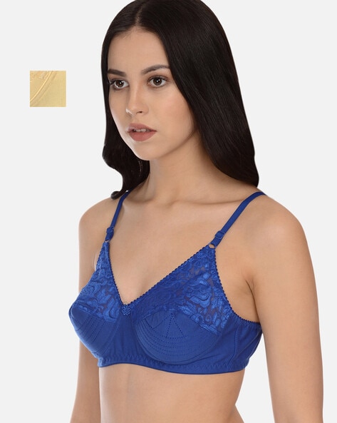 Pack of 2 Non-Padded Lace Bra