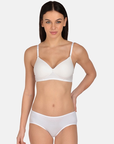Buy online White Solid Bra And Panty Set from lingerie for Women by Mod &  Shy for ₹670 at 46% off