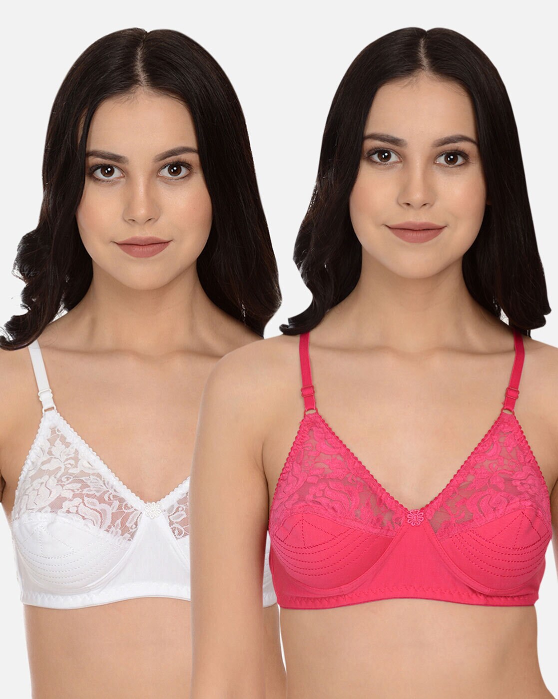 Buy Pink & White Bras for Women by MOD & SHY Online