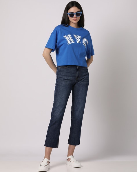 Buy Blue Tshirts for Women by Buda Jeans Co Online
