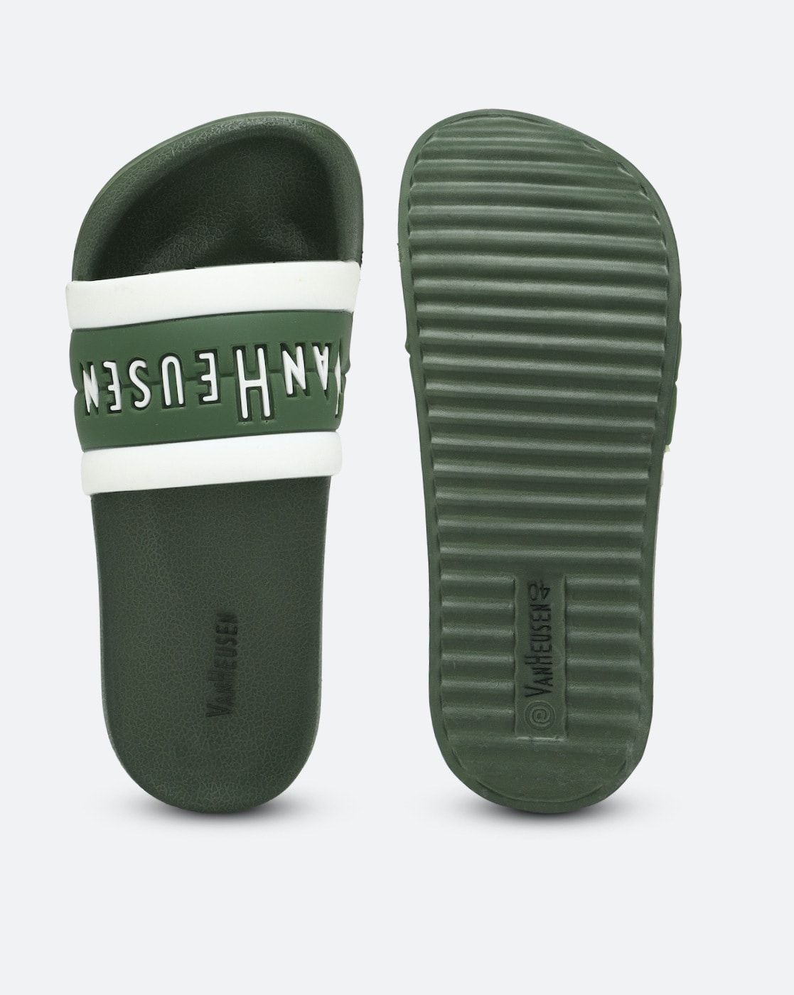 Buy Green Flip Flop Slippers for Men by VAN HEUSEN Online Ajio