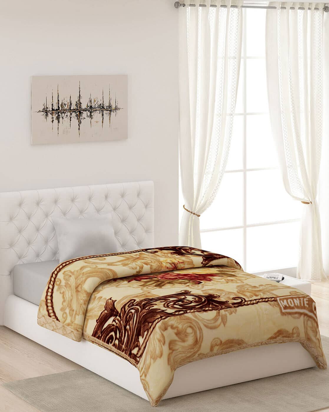 Monte Carlo Mink Blanket Single Bed atelieryuwa.ciao.jp