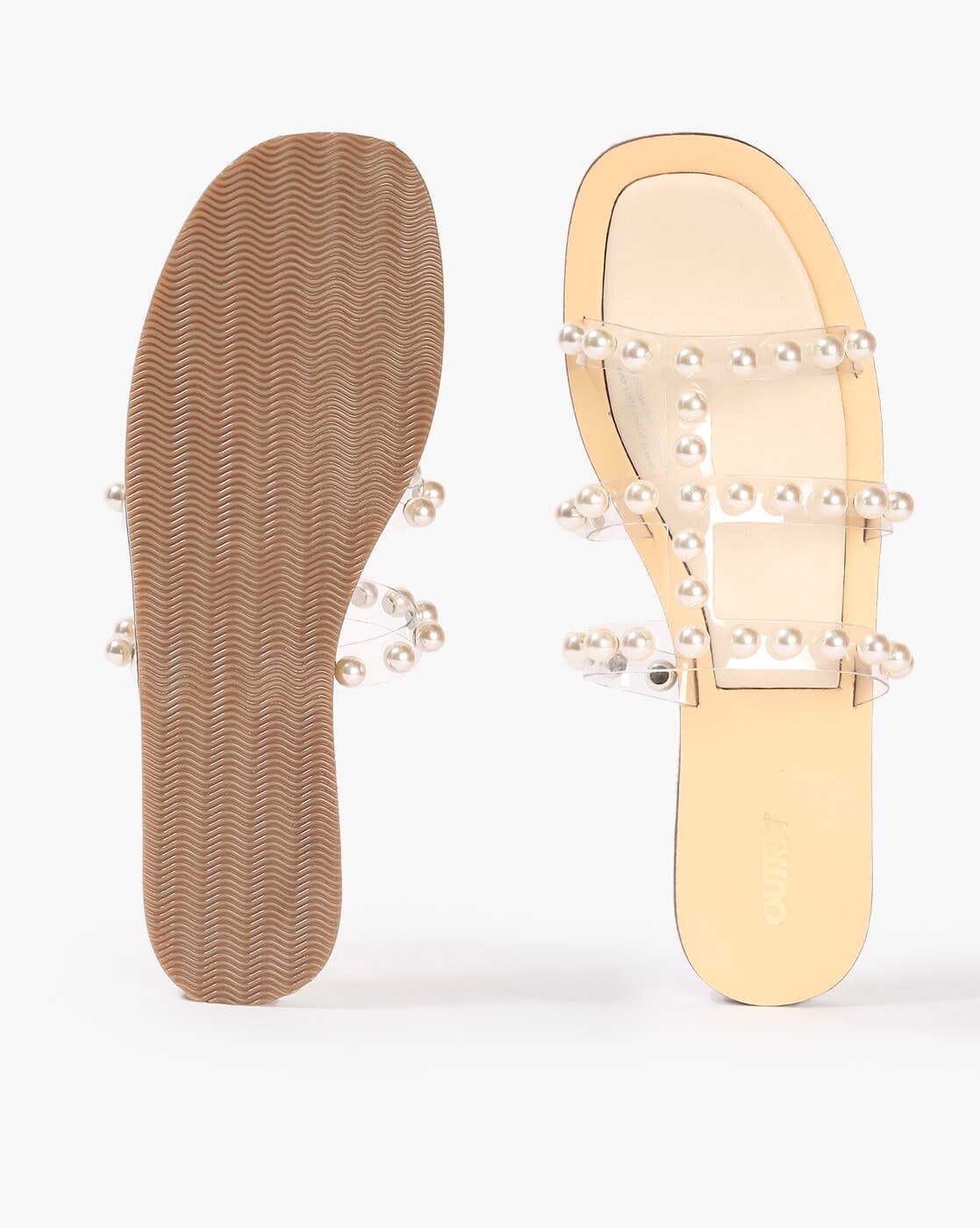 Madden NYC Women's Clear Band Studded Sandals - Walmart.com