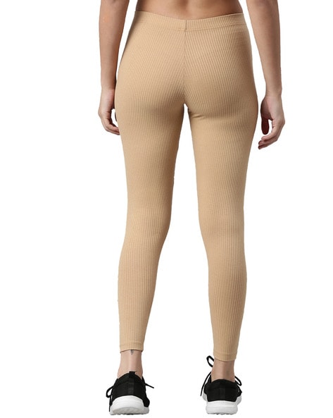 Ribbed Leggings wit Elasticated Waist