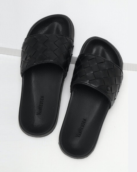 Buy Black Flip Flop Slippers for Men by VAN HEUSEN Online Ajio