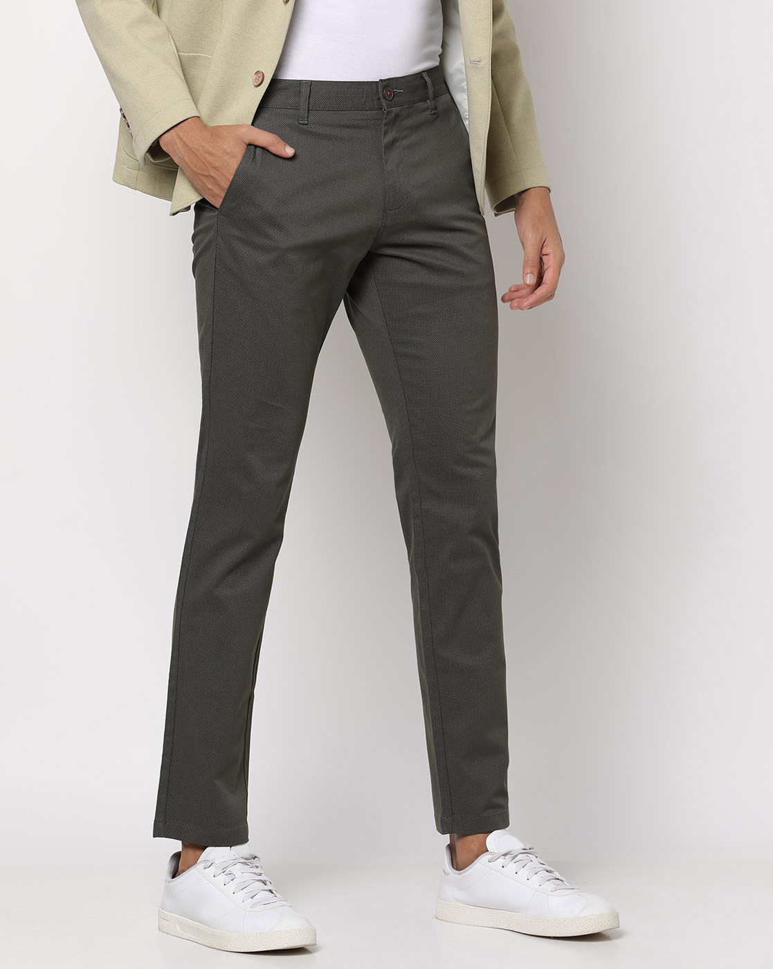 Classic Polo Men's Chiseled Fit Cotton Trousers | TBO2-30 C-BEG-CF-LY