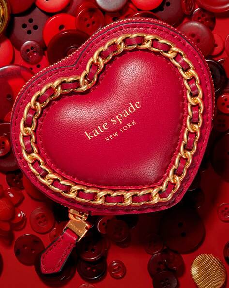 Kate Spade New York Red Heart-shaped Heart Bag Chain Small