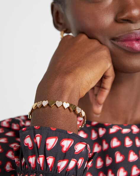 Stretch Bracelet Kate Spade Heart Bracelet Take Heart Hinged Bangle